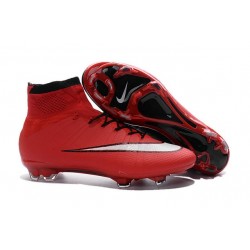 Scarpa Calcio 2016 Ronaldo Nike Mercurial Superfly FG Rosso Nero Bianco