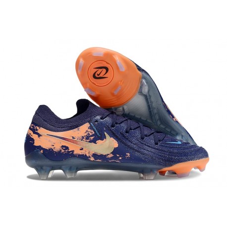 Scarpe Nike Phantom Luna II Elite FG Blu Arancio Oro