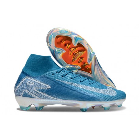 Nike Zoom Mercurial Superfly X Elite FG Blu Bianco