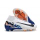Nike Zoom Mercurial Superfly X Elite FG Bianco Blu Nero