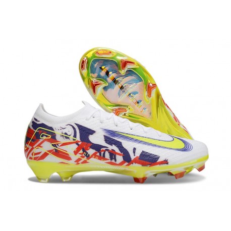 Nike Air Zoom Mercurial Vapor XVI Elite FG Bianco Giallo Viola Rosso