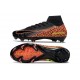 Nike Zoom Mercurial Superfly X Elite FG Nero Arancione Giallo