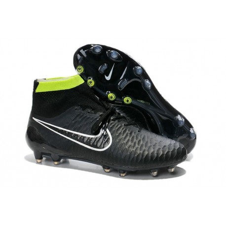 Scarpette da Calcio Nike Magista Obra FG ACC Uomo Nero Verde Bianco