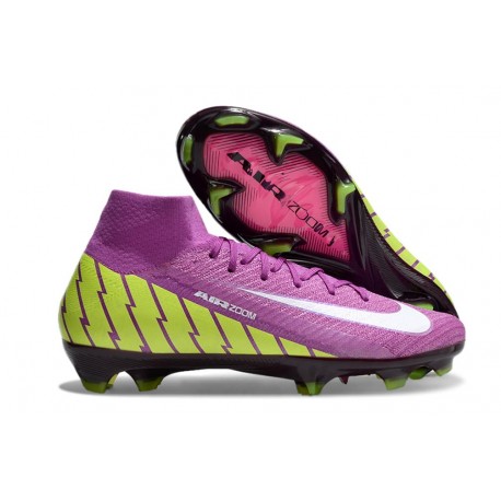 Nike Zoom Mercurial Superfly X Elite FG Viola Giallo Bianco