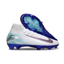 Nike Zoom Mercurial Superfly X Elite FG Bianco Blu Nero