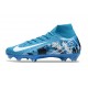 Nike Air Zoom Mercurial Superfly 10 Elite FG Blu Bianco