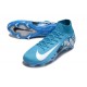 Nike Air Zoom Mercurial Superfly 10 Elite FG Blu Bianco