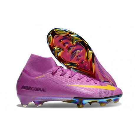 Nike Air Zoom Mercurial Superfly 10 Elite FG Viola Giallo