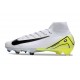 Nike Air Zoom Mercurial Superfly 10 Elite FG Bianco Nero Giallo