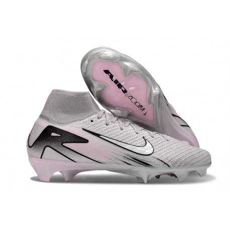 Nike Air Zoom Mercurial Superfly 10 Elite FG Grigio Bianco