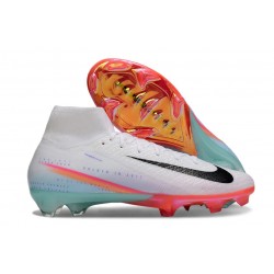 Nike Air Zoom Mercurial Superfly 10 Elite FG Bianco Nero Arancio