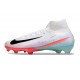 Nike Air Zoom Mercurial Superfly 10 Elite FG Bianco Nero Arancio