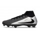 Nike Air Zoom Mercurial Superfly 10 Elite FG Nero Argent