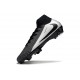 Nike Air Zoom Mercurial Superfly 10 Elite FG Nero Argent