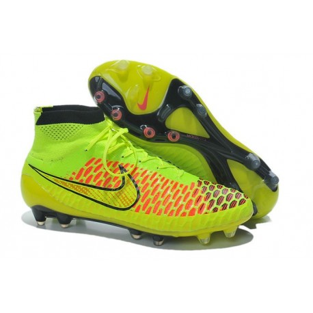 Scarpette da Calcio Nike Magista Obra FG ACC Uomo Volt Rosso Nero