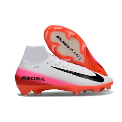 Scarpa Nike Zoom Mercurial Superfly X Elite FG Bianco Rosso Nero