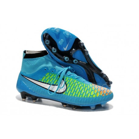 Scarpette da Calcio Nike Magista Obra FG ACC Uomo Blu Bianco