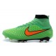 Nike Nuovo Scarpe da Calcio Magista Obra FG Verde Arancio