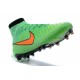 Nike Nuovo Scarpe da Calcio Magista Obra FG Verde Arancio
