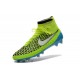 Nike Nuovo Scarpe da Calcio Magista Obra FG Verde Blu Bianco