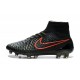 Nike Nuovo Scarpe da Calcio Magista Obra FG Nero Rosso