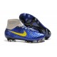 Nuove Scarpa da Calcio Nike Magista Obra FG ACC Blu Giallo Grigio