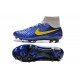 Nuove Scarpa da Calcio Nike Magista Obra FG ACC Blu Giallo Grigio