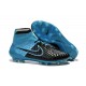 Nuove Scarpa da Calcio Nike Magista Obra FG ACC Pelle Nero Blu