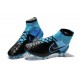 Nuove Scarpa da Calcio Nike Magista Obra FG ACC Pelle Nero Blu