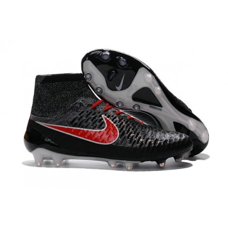 Nuove Scarpa da Calcio Nike Magista Obra FG ACC Nero Rosso