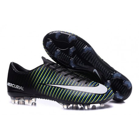 Scarpini Calcetto Nike Mercurial Vapor XI FG Uomo Nero Blu Bianco