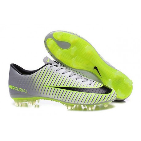 Scarpini Calcetto Nike Mercurial Vapor XI FG Uomo Metallico Verde Nero