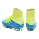 Scarpini da Calcetto Nuovi 2016 Nike HyperVenom Phantom II FG Verde Blu