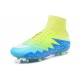 Scarpini da Calcetto Nuovi 2016 Nike HyperVenom Phantom II FG Verde Blu