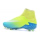 Scarpini da Calcetto Nuovi 2016 Nike HyperVenom Phantom II FG Verde Blu