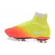 Scarpe Calcetto Nuovo Nike Mercurial Superfly FG ACC Giallo Arancio Bianco