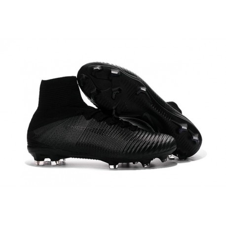 Scarpe Calcio 2016 Nuovo Nike Mercurial Superfly 5 FG Tutto Nero