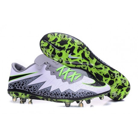 Scarpini Calcio Nuove 2016 Nike Hypervenom Phinish FG Bianco Verde Nero