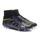 Scarpini da Calcetto Nuovi 2016 Nike HyperVenom Phantom II FG Nero Metallico