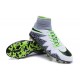 Scarpini da Calcetto Nuovi 2016 Nike HyperVenom Phantom II FG Bianco Nero Verde