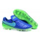 Nike Scarpette da Calcio 2016 Tiempo Legend 6 Tech Craft FG Blu Verde