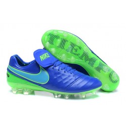 Nike Scarpette da Calcio 2016 Tiempo Legend 6 Tech Craft FG Blu Verde