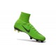 Nike Mercurial Superfly V FG ACC Nuove Scarpa da Calcetto Verde Nero