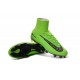 Nike Mercurial Superfly V FG ACC Nuove Scarpa da Calcetto Verde Nero