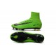 Nike Mercurial Superfly V FG ACC Nuove Scarpa da Calcetto Verde Nero