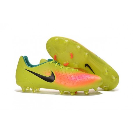 Nike Magista Opus II FG Nuovo 2016 Scarpe da Calcio Giallo Rosa Nero