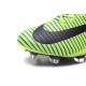 Nike Mercurial Superfly V FG ACC Nuove Scarpa da Calcetto Verde Blu Nero