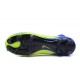Nike Mercurial Superfly V FG ACC Nuove Scarpa da Calcetto Verde Blu Nero