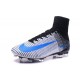 Nike Mercurial Superfly V FG ACC Nuove Scarpa da Calcetto Bianco Blu Nero