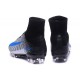 Nike Mercurial Superfly V FG ACC Nuove Scarpa da Calcetto Bianco Blu Nero